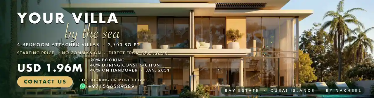 Your villa by the sea: Bay Estate 4-bedroom Attached Villas, Dubai Islands