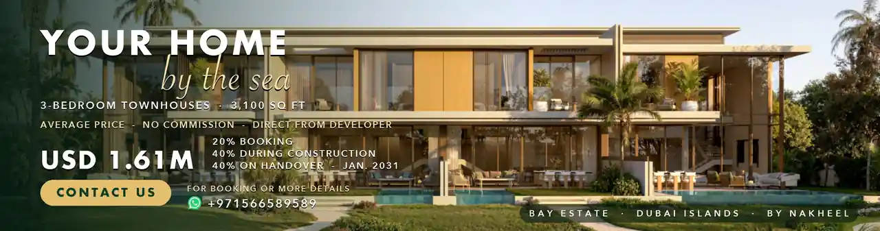 Your home by the sea: Bay Estate 3-bedroom Townhouses, Dubai Islands