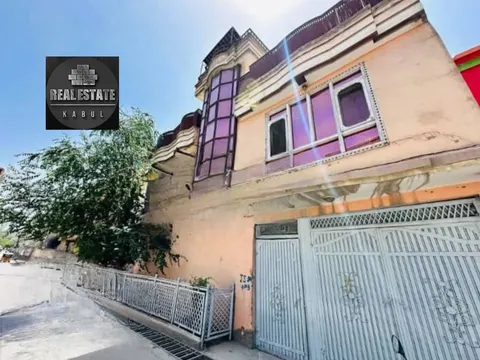 2-storey house for sale, 6 rooms, 2-3 biswa, Karte Naw, Kabul
