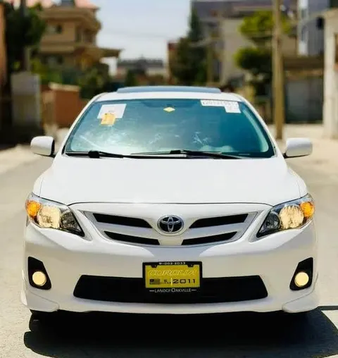 تویوتا کرولا S مودل ۲۰۱۱ سفید، مکتوب کابل، بی تکر