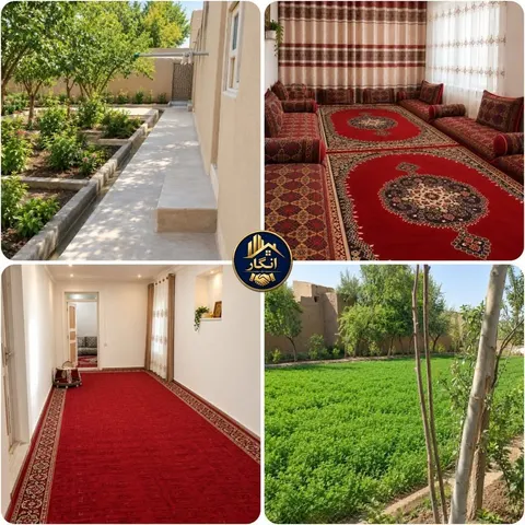 نیم جریب زمین با خانه ۱۰ اتاقه، پل علم لوگر، برای فروش