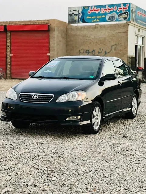 Toyota Corolla 2007 Black, Sunroof, No Accident