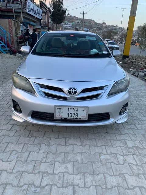 Toyota Corolla 2010 silver, clean documents, no accident, Kabul