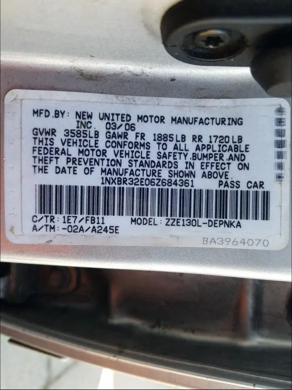 2006 Toyota Corolla LE – Excellent Condition (6)
