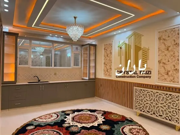 New VIP apartment for sale, 4 rooms, 4th floor, roof terrace, Taimani Project, Kabul (1)