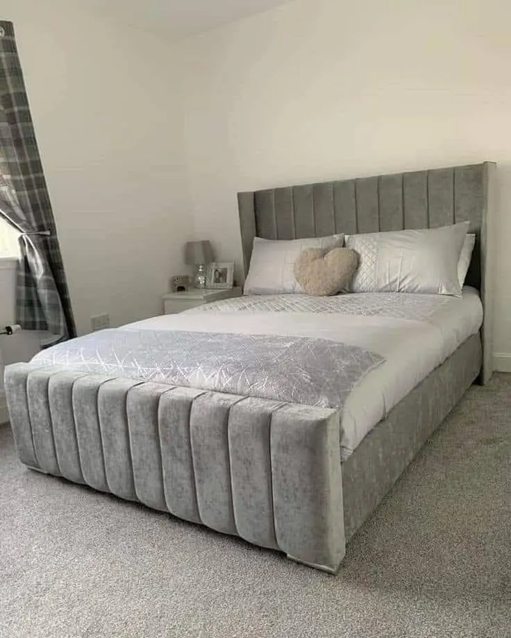 Upholstered Velvet Designer Bed Frame, Made to Order (3)
