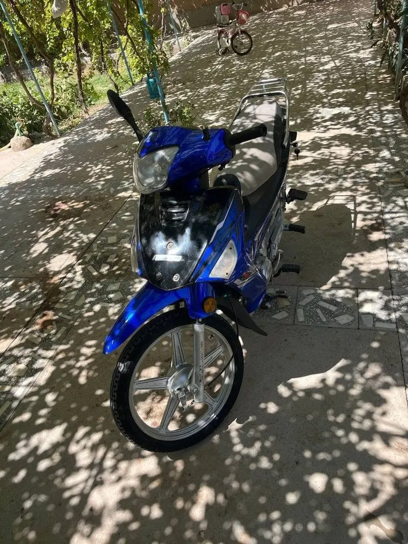 Blue 110cc Motorcycle, Model 2010 (2)