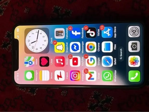Apple iPhone X 256GB Navy Blue, 100% Battery, Like New (2)