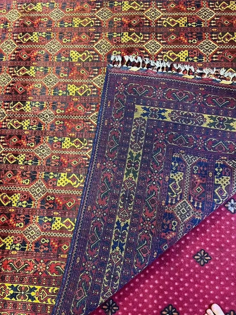 Hand-Woven Afghan Carpet, 6 Meters, Lightly Used, Urgent Sale (1)
