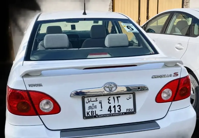 Toyota Corolla 2004, white, plate -6 (3)