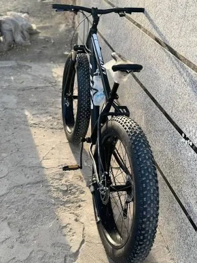 EMT Mountain Bike Fat Tires Black and Green (2)