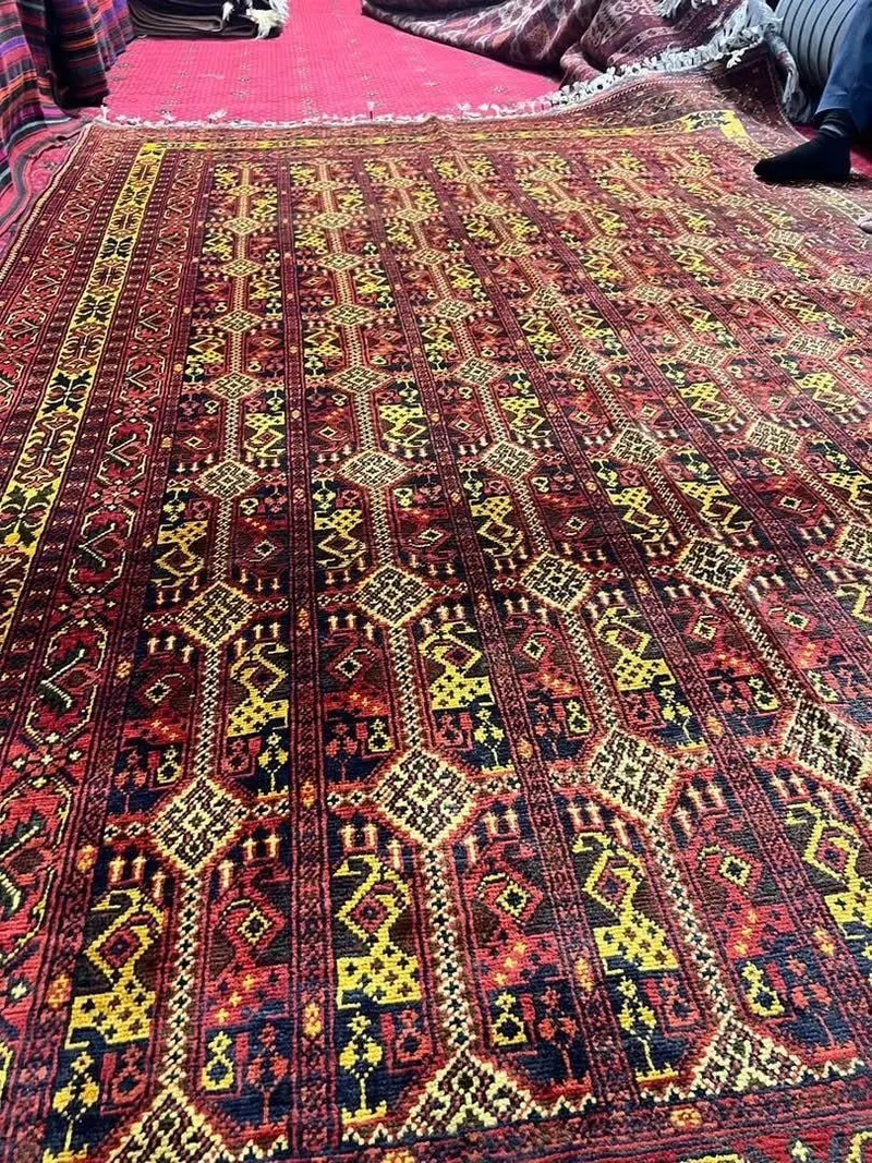 Hand-Woven Afghan Carpet, 6 Meters, Lightly Used, Urgent Sale (3)