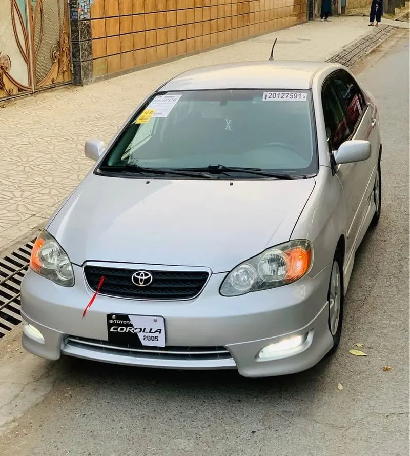Toyota Corolla 2005 S, Silver, Registered in Kabul, No Accident (2)