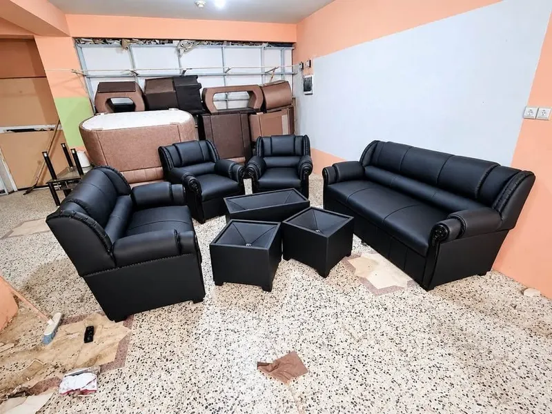 7-Seat Turkish Sofa Set with 3 Tea Tables (1)