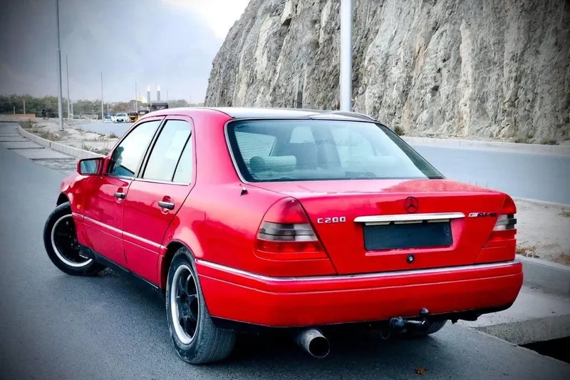 Mercedes-Benz C200 1995 Red, Petrol and Gas, for Sale (4)