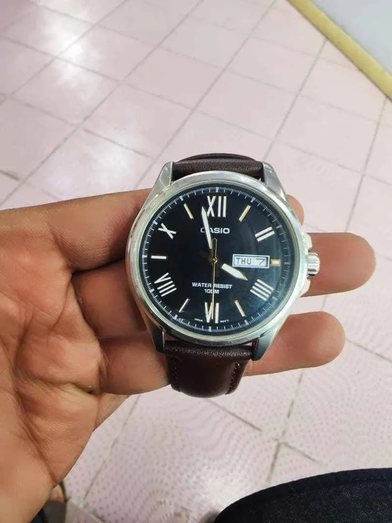 Emporio Armani Automatic Watch with Leather Strap (3)