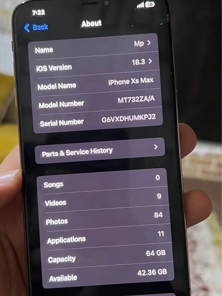 iPhone XS Max 64GB Gold, Face ID, Used (4)