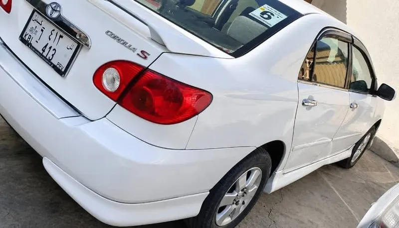 Toyota Corolla 2004, white, plate -6 (2)