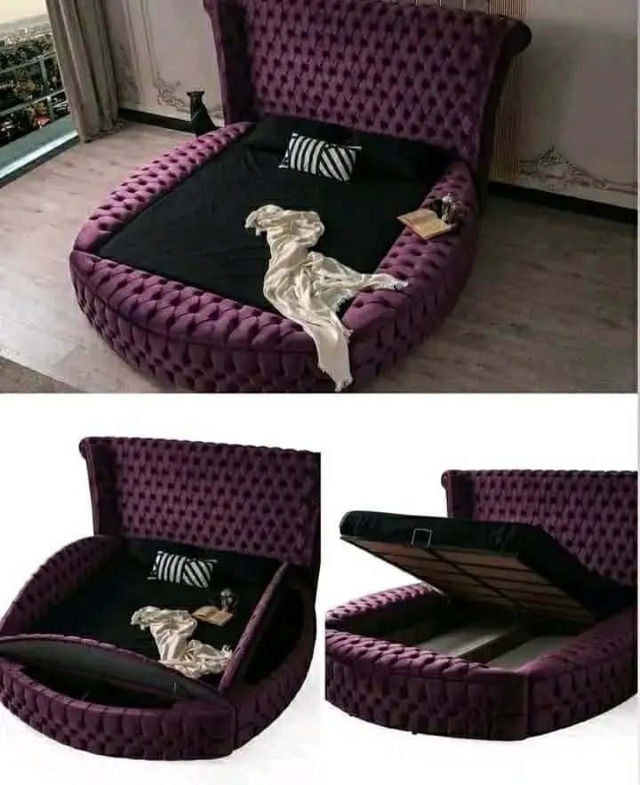 Upholstered Velvet Designer Bed Frame, Made to Order (5)