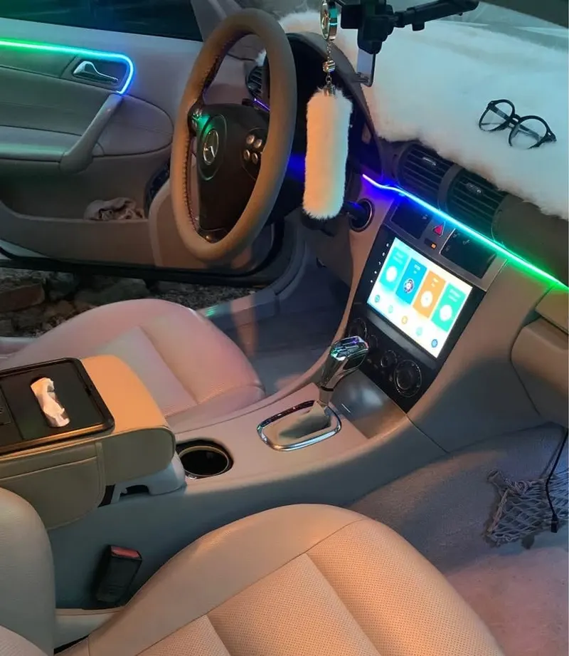 بنز C280 ۲۰۰۶ ماډل سپين، V6 پټرول، اتومات، کورنی (2)