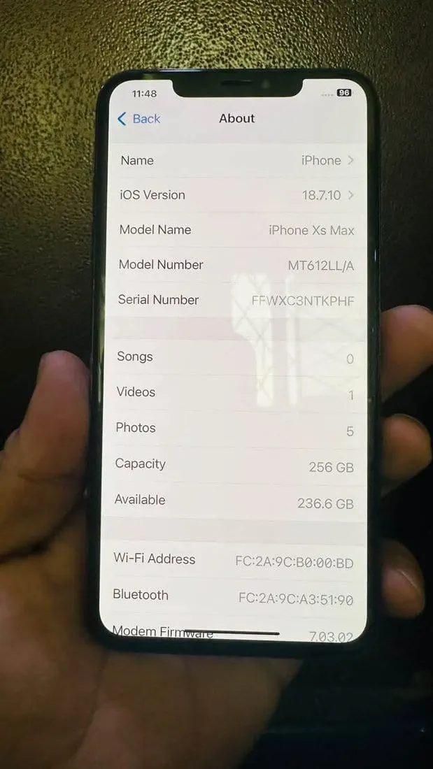 iPhone XS Max 256GB 2sim 1esim (5)