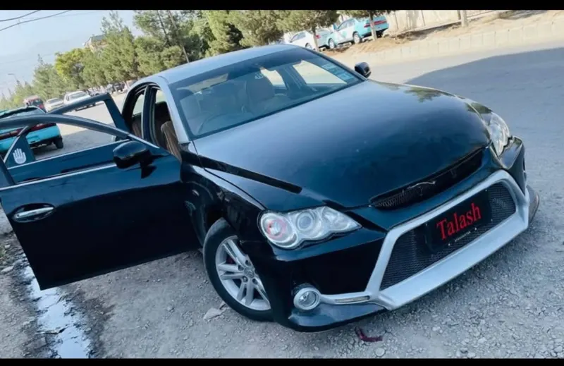 Toyota Mark X 2004 black, full option, 6-cylinder petrol, 1300 USD (1)