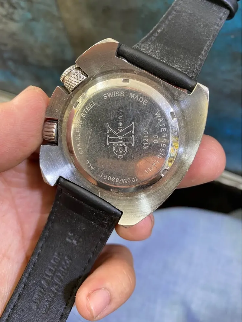 Swiss CK Wristwatch Steel Leather Strap (4)