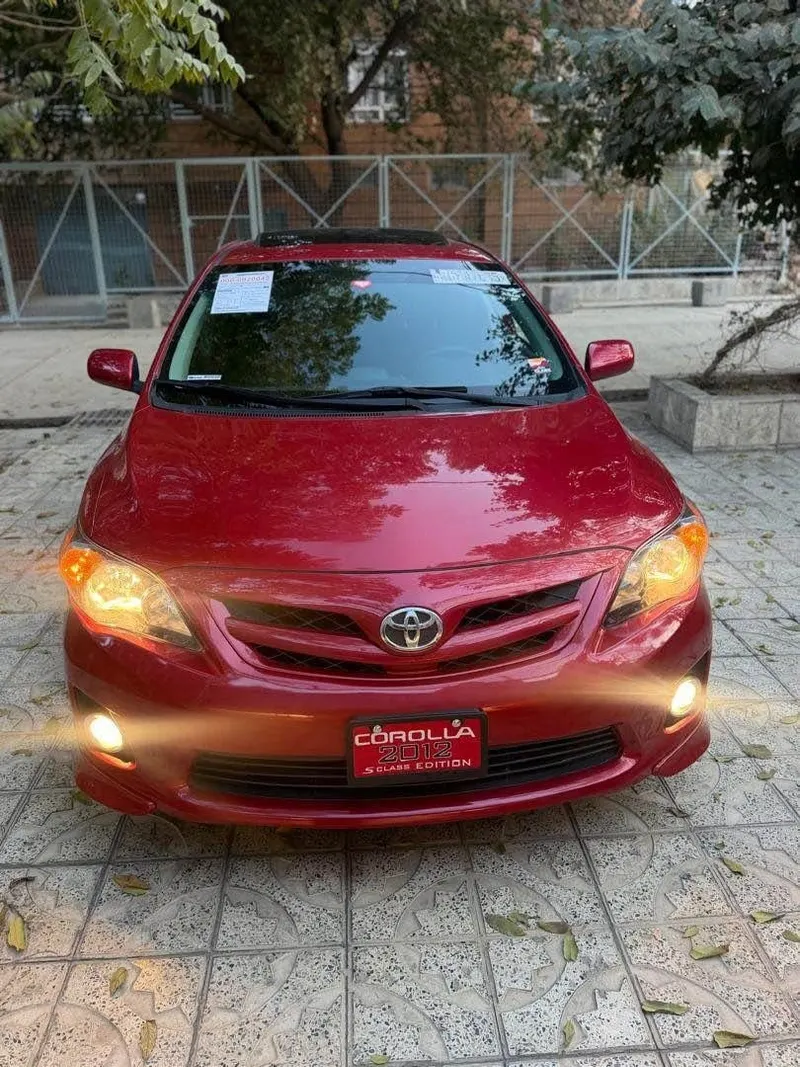 Toyota Corolla 2012 S Class, Red, Canadian Import, Kabul (1)