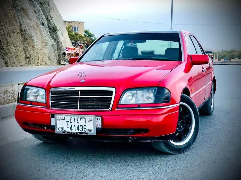Mercedes-Benz C200 1995 Red, Petrol and Gas, for Sale (2)