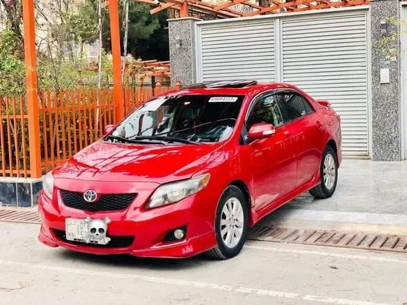 Toyota Corolla 2009 S-Class, Maroon, Sunroof, Clean Documents (1)