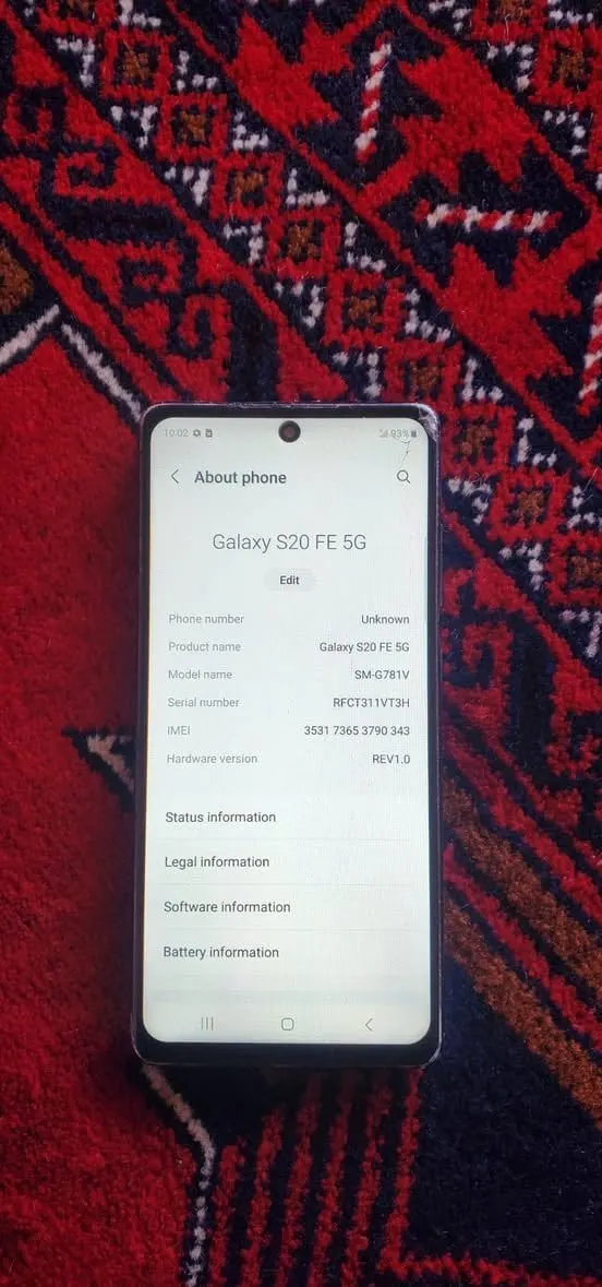 Samsung Galaxy S20 FE 5G, 128GB, 6GB RAM, used (2)