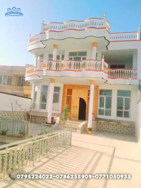 2-storey house for sale, 5 rooms, 300 m², past Shama Square, Mazar-i-Sharif
