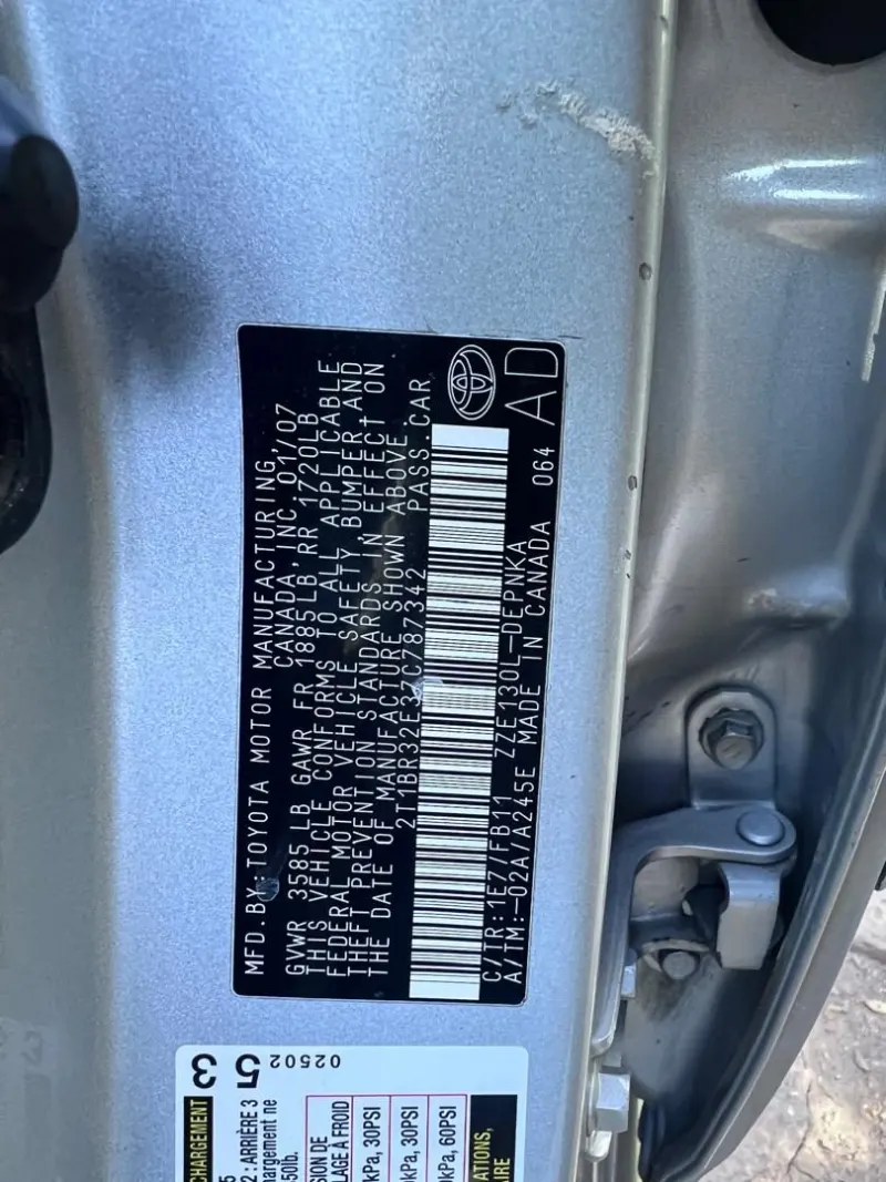 Toyota Corolla 2007 , LE